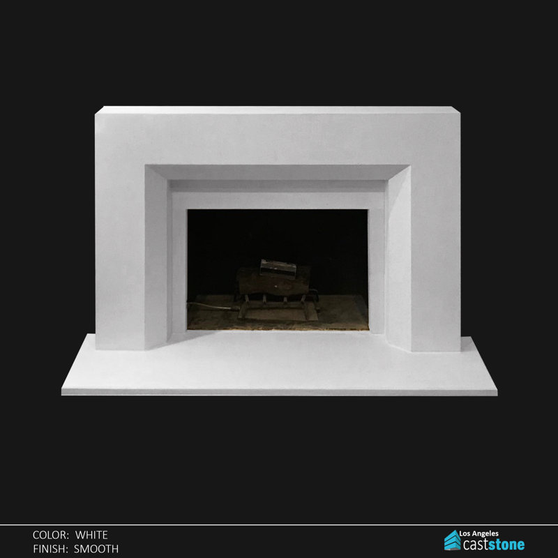 Pima Fireplace Surround, Smooth White