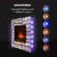 Klarstein 90cm W Grey/Pink Electric Fireplace Insert