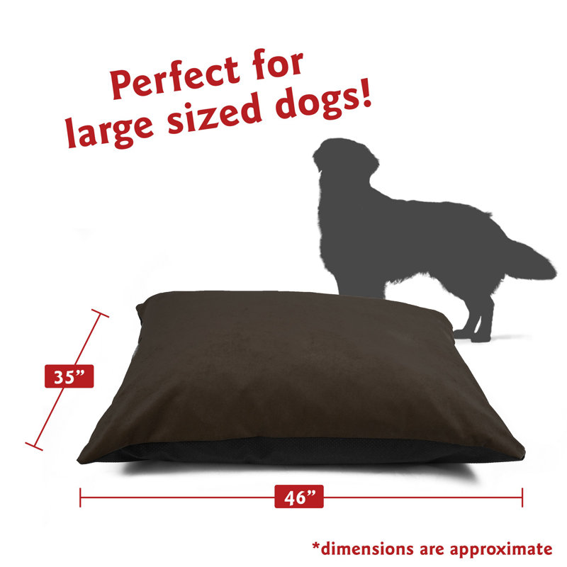 Coussin pour chien Villa Majestic, Noir, Grand (l 46 po x P 35 po x H 4 po)