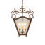 Luminaire suspendu carré 20 po 4 lumières Terena