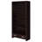 Maureen Cappuccino 5-Shelf Bookcase with Drawer