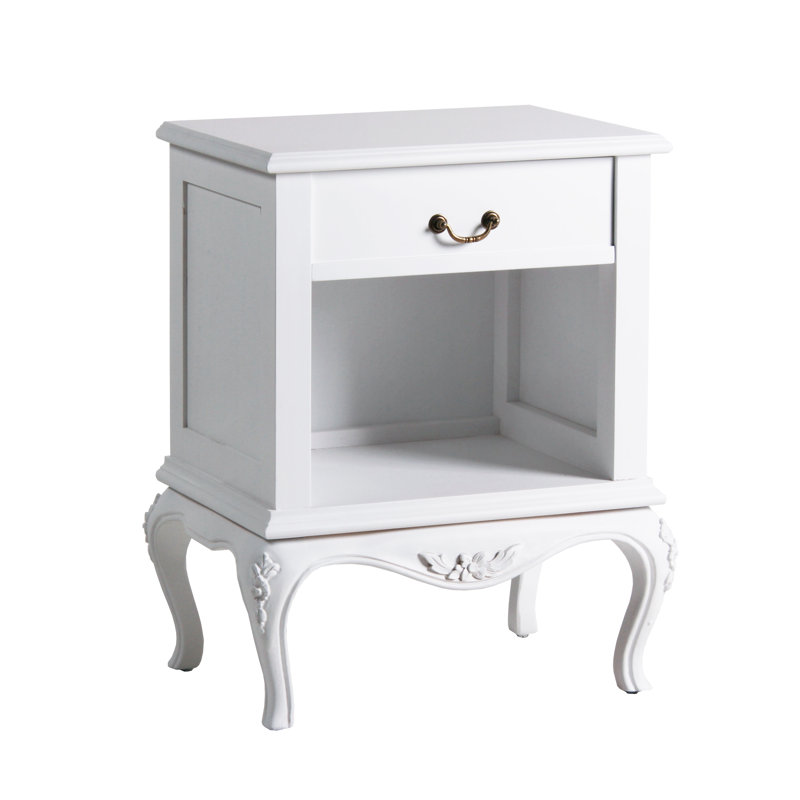 Ravello 53cm W Solid Wood Bedside Table