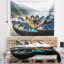 Beaux bateaux dans la tapisserie du lac Phewa-28496612
