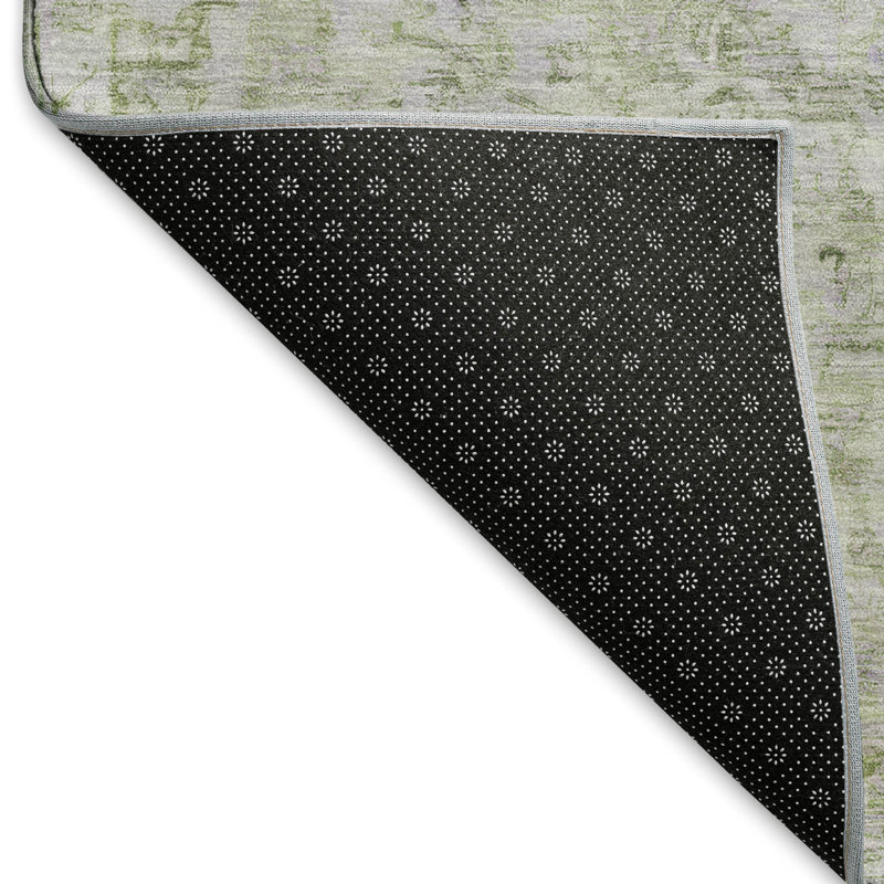 Premium Machine Washable Larock AMF1238 Global Rug, Rectangle 1'8" x 2'6"