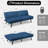 George Oliver 70" Convertible Futon Sofa Bed With Adjustable Backrest-395850321