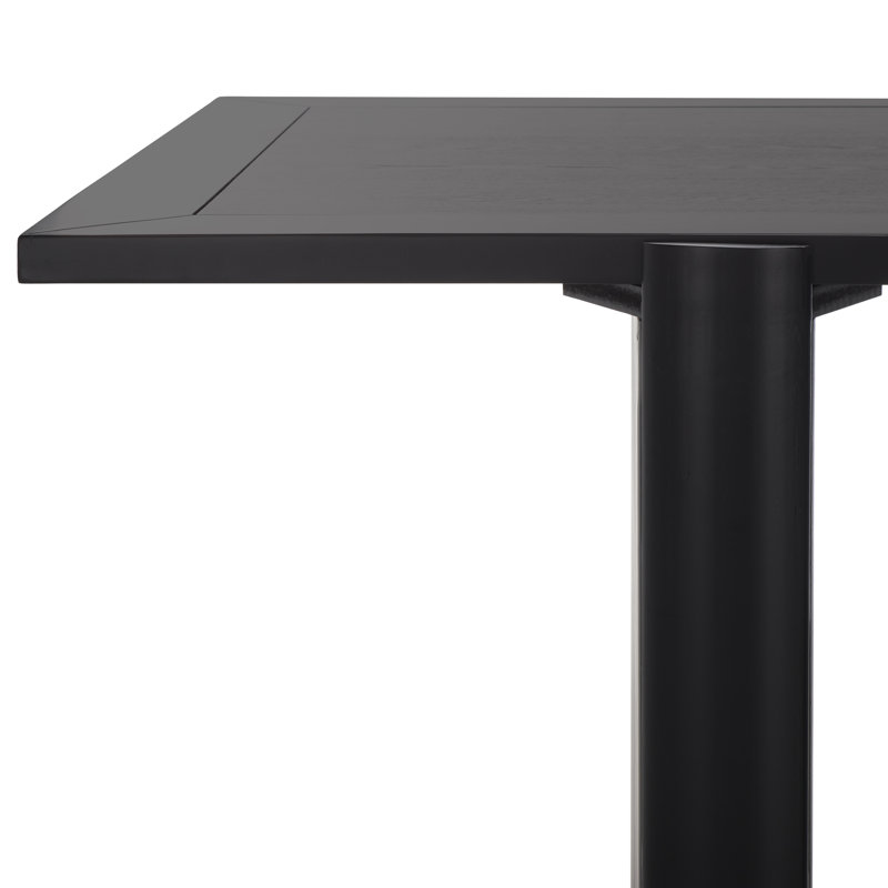 Sumrall Rectangular Dining Table, Black, 29.9" H x 77.95"L x 37"W