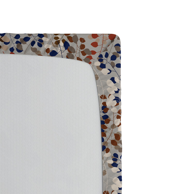 Drap-housse Ambesonne, Drap-housse de taille simple, Rubis, lavande foncé / floral