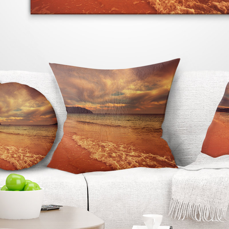 Coussin Seashore, 16 po x 16 po, Carré