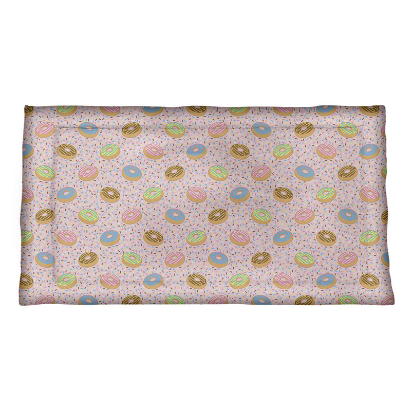 Katelyn Elizabeth Polyester Geometric Sham Set, Standard Twin, Microfiber, Pink