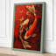 Dance of Golden Koi Japandi - Wrapped Canvas-442384039-442384045