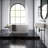 Monaco 16.5" Round Console Sink, White Basin-100946674