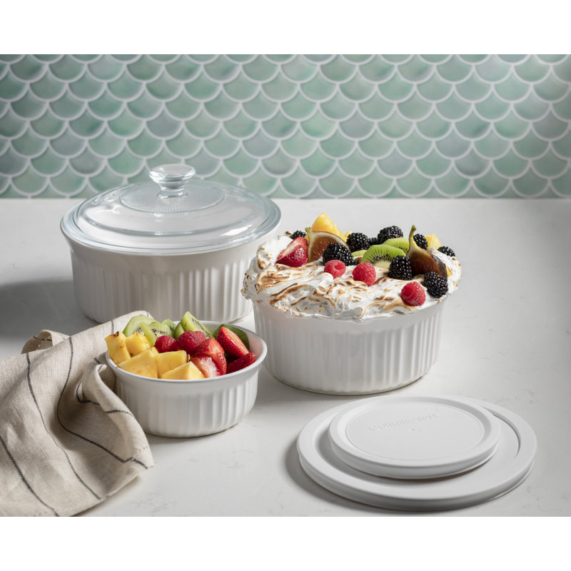 George Oliver Petya Round Stoneware 6 Piece Casserole Bakeware Set
