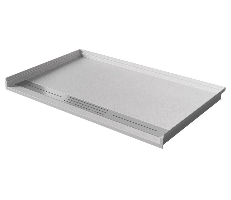 Triple base de douche rectangulaire l 60 po x P 34 po