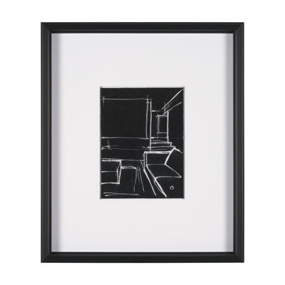Oladis Sketch IV By Studio A Hand Embellished Framed Art Print Matted Under Glass