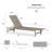 Patio Lounge Chair Modern Outdoor Chaise Lounge 1Piece With Adjustable Backrest-1124952566