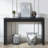 Modern Console Table with Ribbed Desig