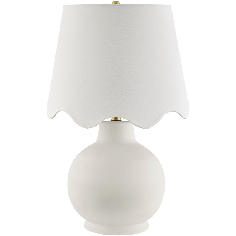 Ganza Table Lamp, White, White