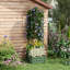Boîte à fleurs avec cage à tomates en treillis Outsunny-1998402750