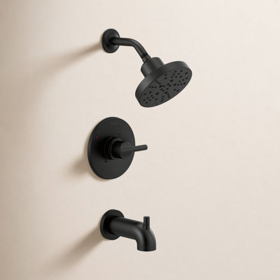 Nicoli Single-Function Tub Shower Faucet Set, Shower Trim Kit with H2Okinetic Shower Head and Valve