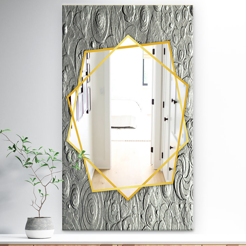 Miroir mural fleur, H 39,4 po x l 29,5 po