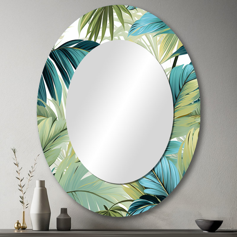 Miroir mural Palm Oasis, H 43 po x l 33 po