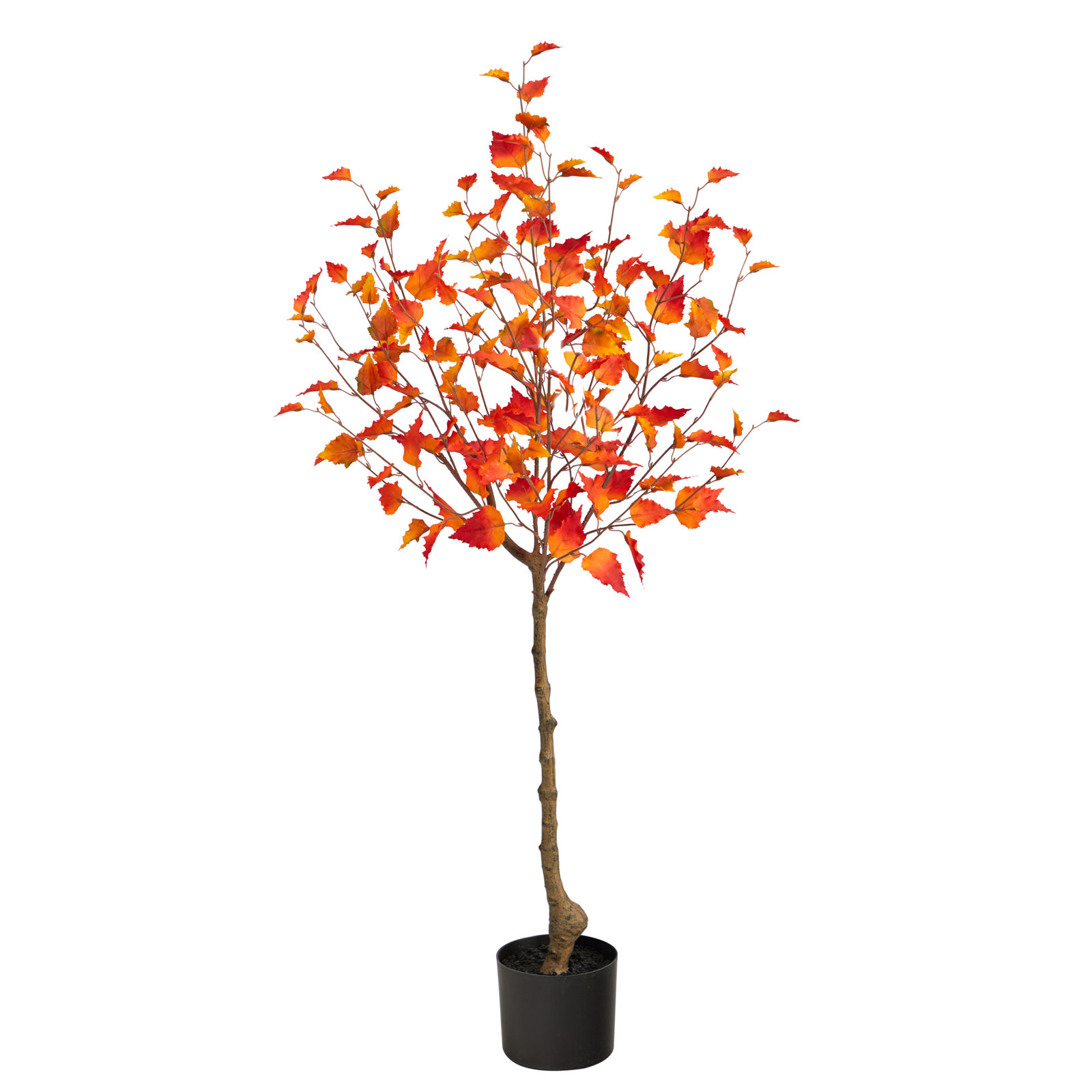 48'' Faux Birch Tree in Pot Liner