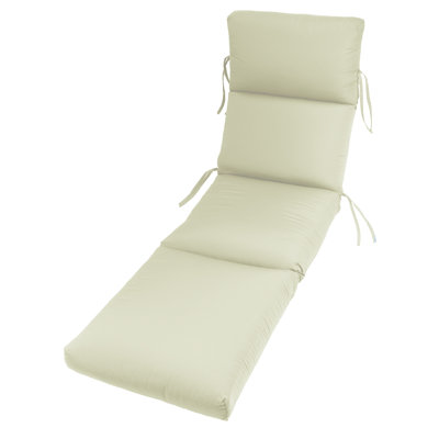 Kippie Sunbrella Outdoor 3'' Chaise Lounge Seat / Back Cushion