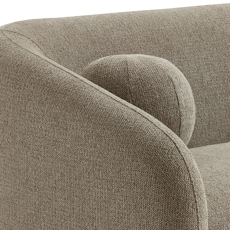 Holland 85" Chenille Fabric Sofa, Taupe