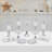 11pcs Acrylic Mirrored Surface Cake Stand