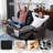 Manual Reclining Loveseat Sofa - Double Loveseat Recliner Chair with Side Pockets for RV Couch/Motorhomes/Living Room-682073087