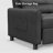 Muns 58" Pull Out Couch Sofa with Separate Ottoman and Adjustable Backrest