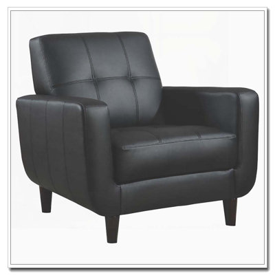 Fauteuil d'appoint à rail avec pieds cappuccino