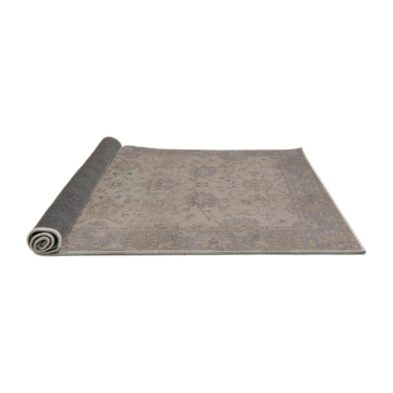 Tapis oriental bleu / jaune clair, Rond 4 pi