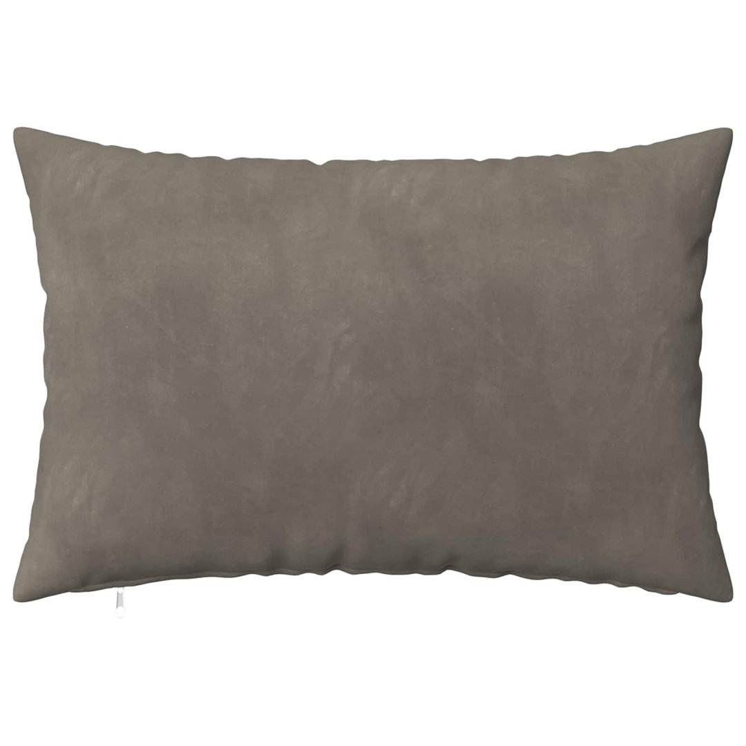 VIDAXL - Cushion Cover Set - Velvet - Grey - 50 x 75 cm - Image 2