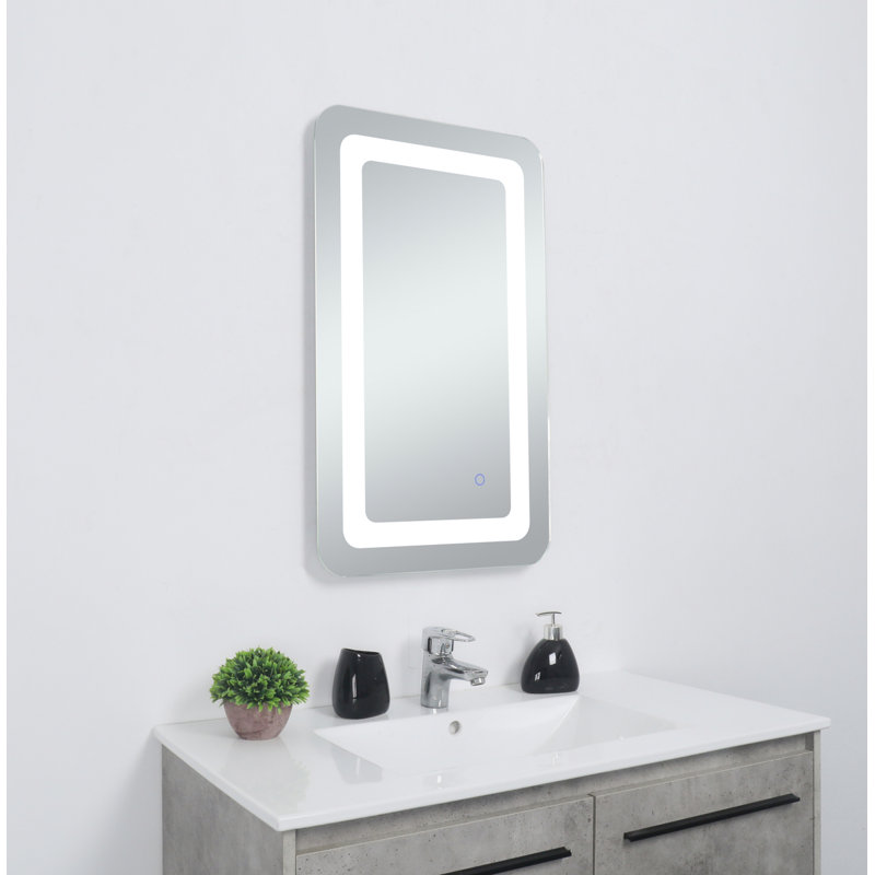 Miroir mural Juliane, Rectangle, 30 po x 27 po