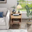 Table de chevet en bois naturel