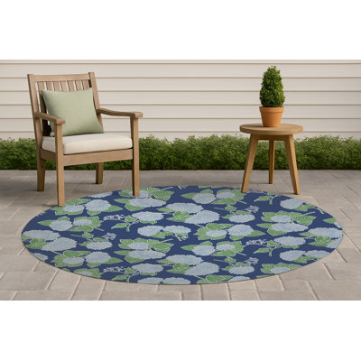 Tapis d'extérieur antidérapant Hydrangea