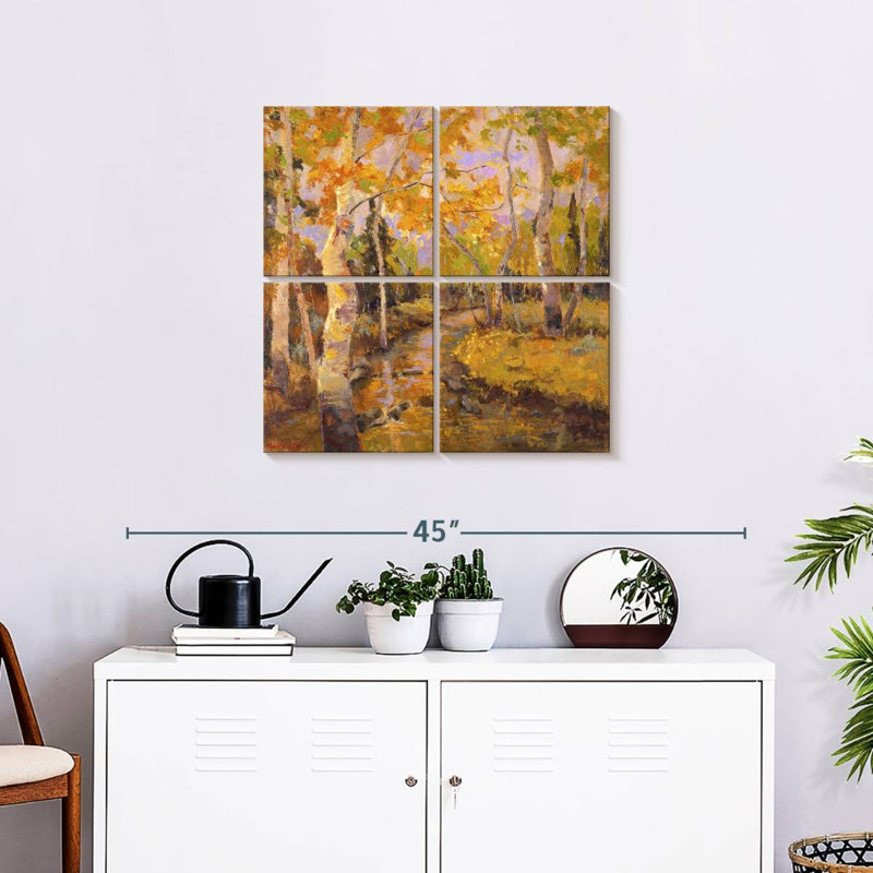 Alvord Four Seasons Aspens III, H 26 po x l 26 po