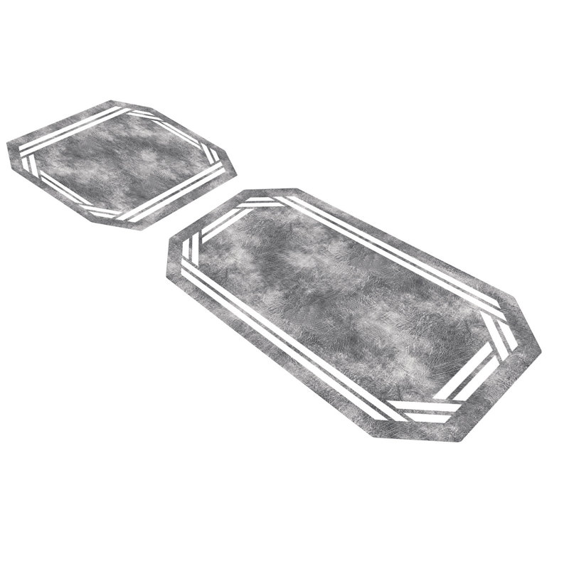Ensemble de tapis de bain 2 pièces Bracken, Gris