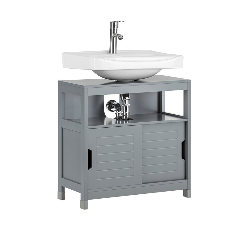 60 cm Waschbeckenunterschrank Lyndora, Dark Grey