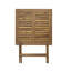 Aldous 2 - Person Acacia Wood Patio Dining Set with Square Table