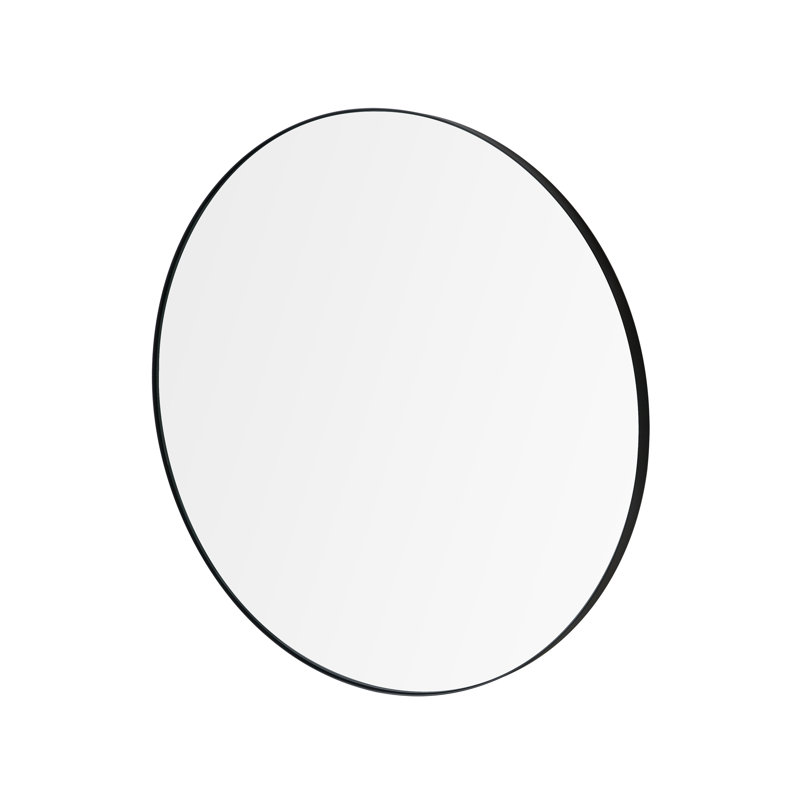 Rim Accent Mirror, Black, 30" x 30"