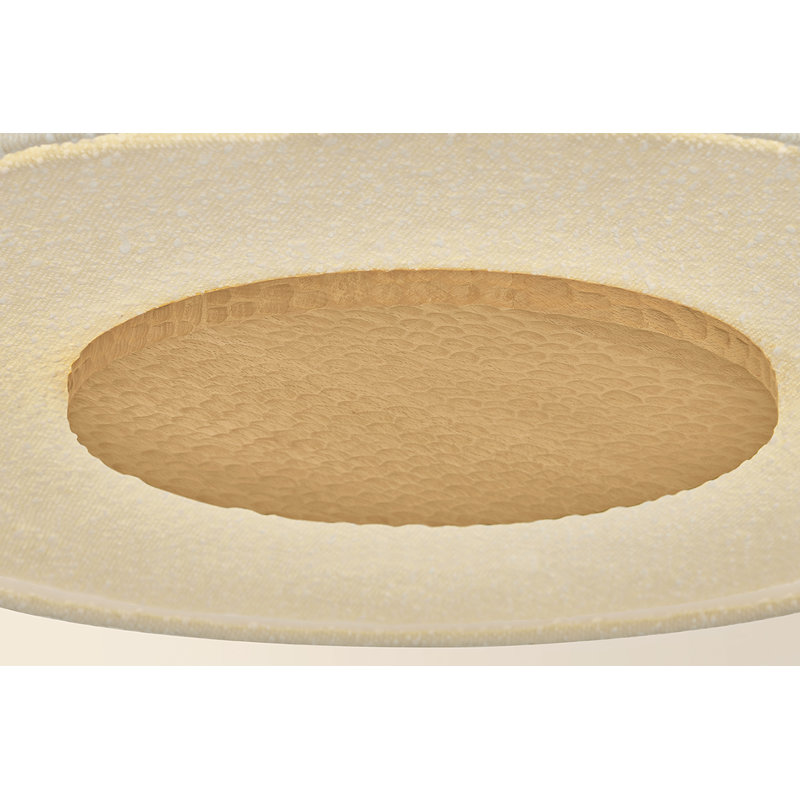 Luminaire suspendu tambour en lin 4 lumières Miller par Hilary Matt x Mitzi