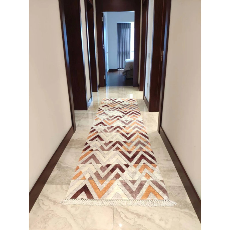 Tapis Masanao avec envers antidérapant, Tapis de couloir 3 pi 11 po x 12 pi 5 po