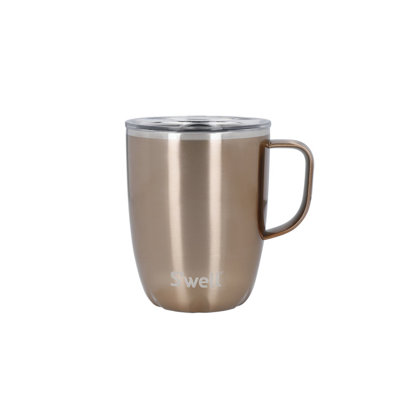 S'well 350ml Vacuum Insulated Stainless Steel Travel Mug, Gold