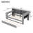 Twin Size Storage Platform Bed with Trundle, LED Lit Headboard, Charging Station and Built-In Desk-165206514