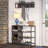 RiverRidge Afton Entryway Shoe Storage Organizer with 3 Shoe Racks and 2 Shoe Organizer Boxes - Weathered Woodgrain