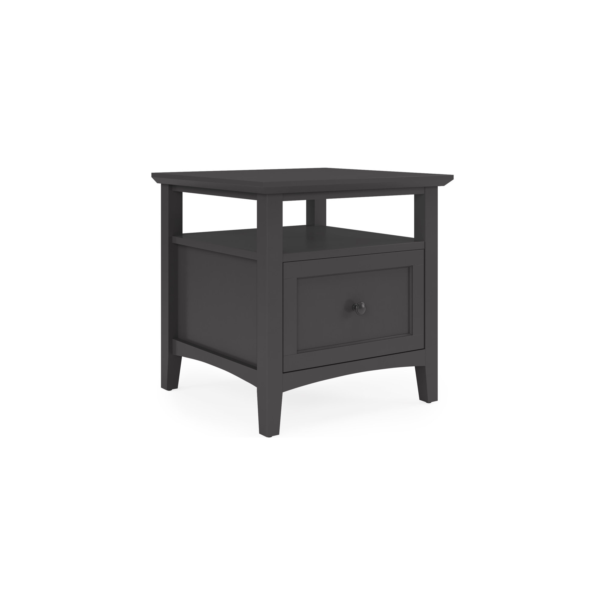 Renee Square End Table, Black