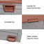 Dakota Fields Almanor 112cm W 260L Water Resistant Plastic Lockable Deck Box with Wheels-340002403