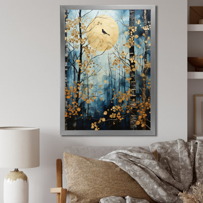 Zakhari Birch Woods Moonlit Symphony I sur impression sur toile